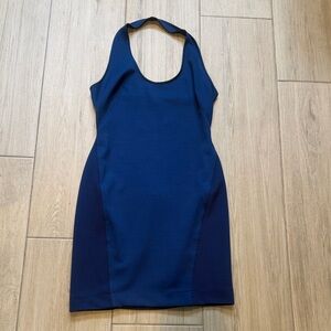 French Connection Navy Halter Bodycon Dress